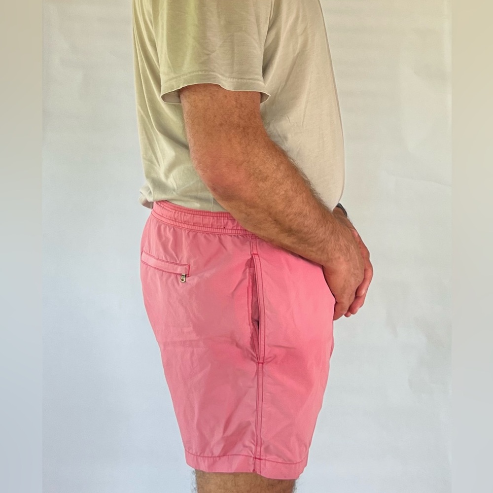 Pink Swim Shorts with Drawstring - Picture 2 of 4